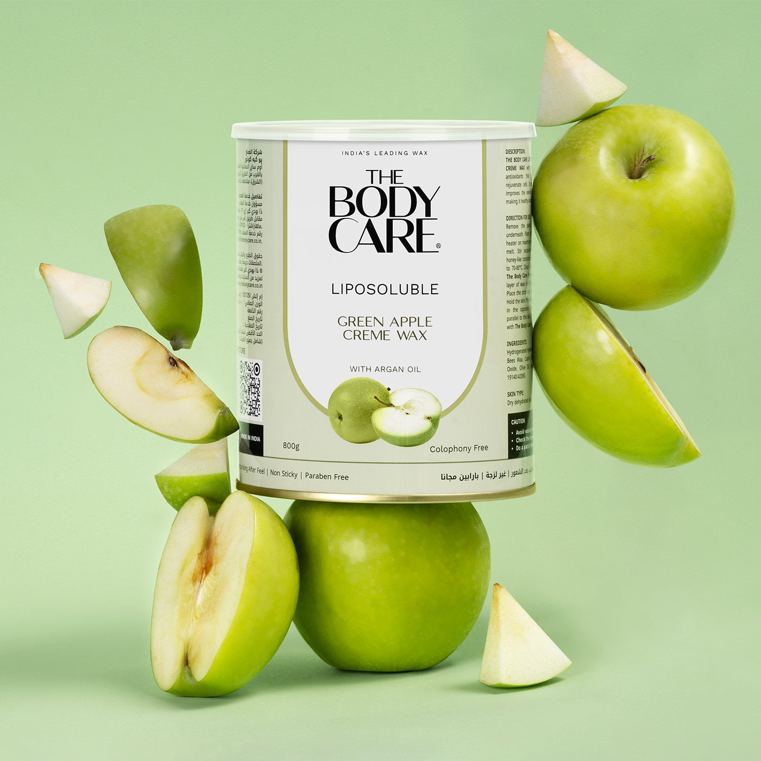 Liposoluble Green Apple Creme Wax